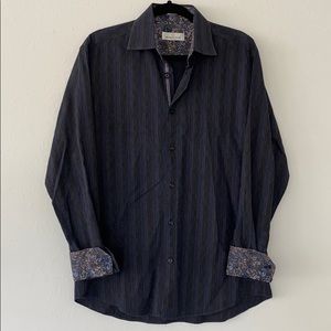 BUGATCHI BLUE SHIRT SIZE M